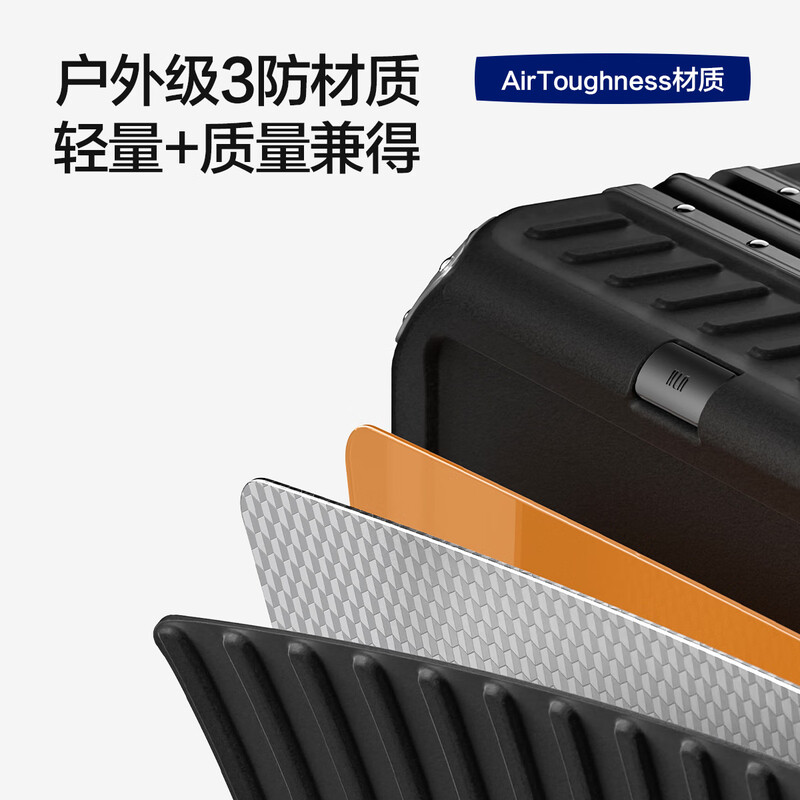 Heilan House (HLA) suitcase for male and female students, aluminum frame trolley case, travel boarding code checked suitcase, Obsidian Black 20 inches