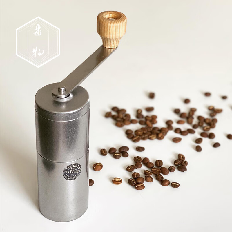 Japan imported Qingfang Manufacturing stainless steel retro manual coffee bean grinder hand-cranked bean grinder