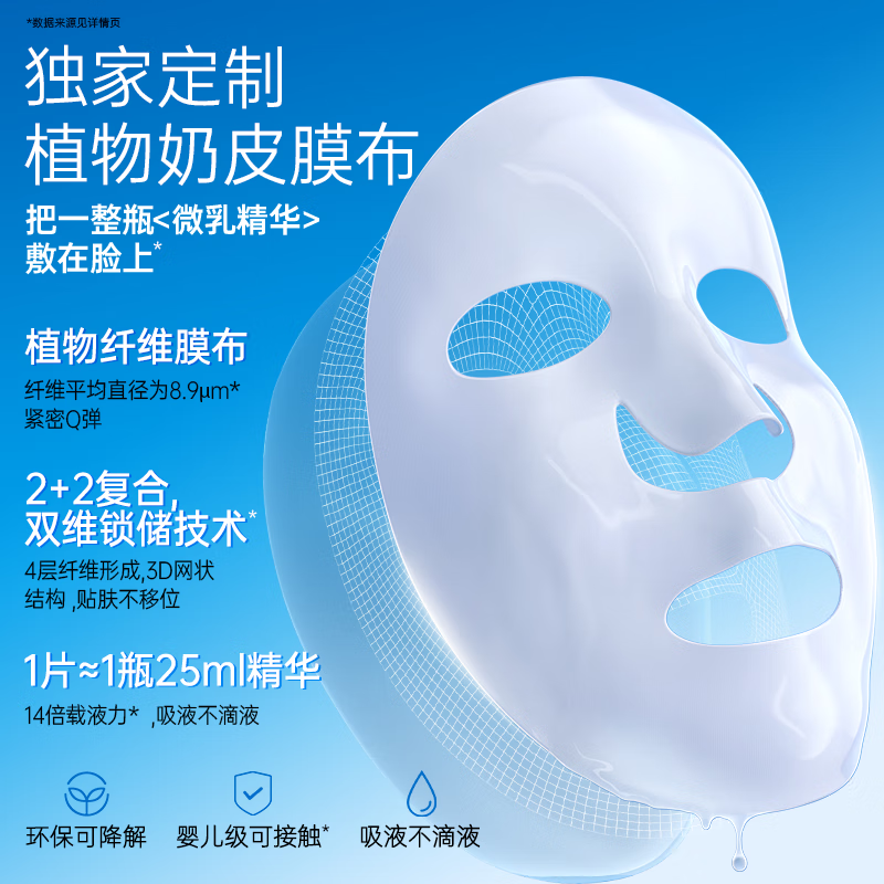 EIIO Hydrating and Elastic Moisturizing Mask 50 Pieces Brightening and Anti-Yellowing Patch Mask Firming and Repairing Late Night Skin Gift ello