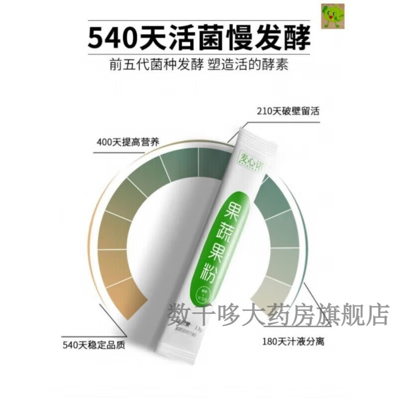 Macinac Fruit and Vegetable Enzyme Powder Hyosin Jelly Fruit Powder Row Green Juice Probiotic Element Clear Juice Drink Compound Prebiotic Old Style Fruit and Vegetable Powder*15/box 1 box