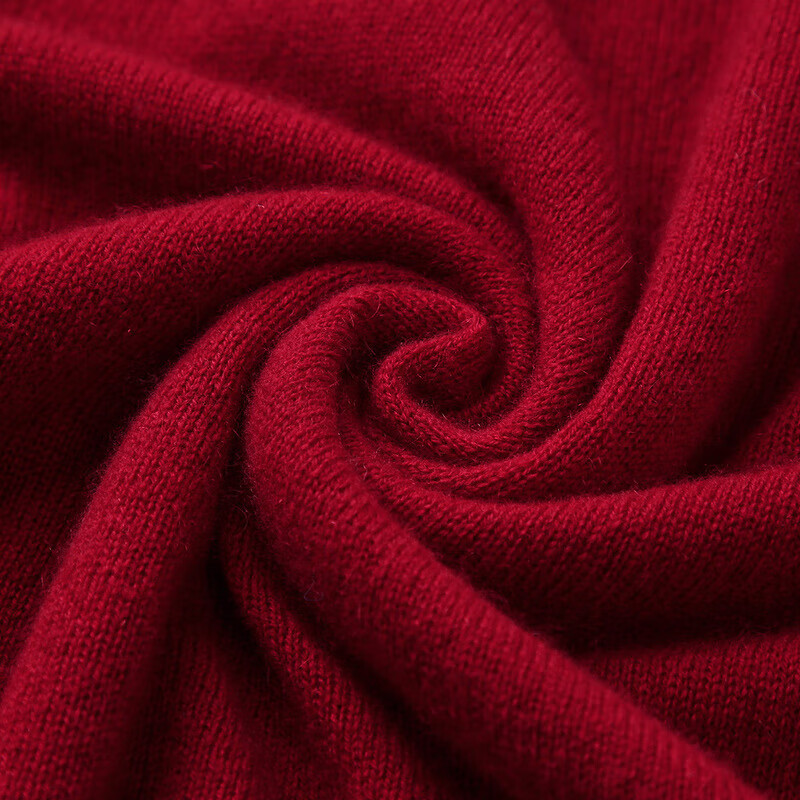 Zhaojun Autumn and Winter Versatile Half Turtleneck Cashmere Sweater Women's Zodiac Year Red Knitted Bottoming Sweater Pomegranate Red L