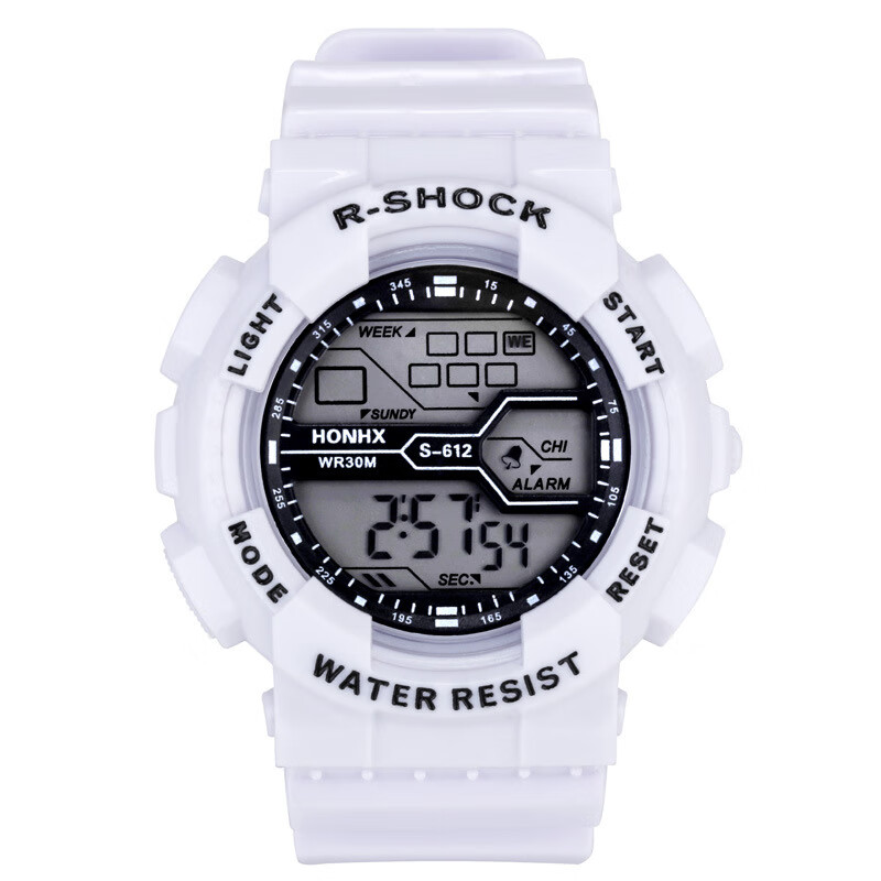 Xiaomi Fox junior high school students children's watch primary and secondary school boys and girls teenagers alarm clock multi-function luminous waterproof sports children's electronic watch 62-66F black and red