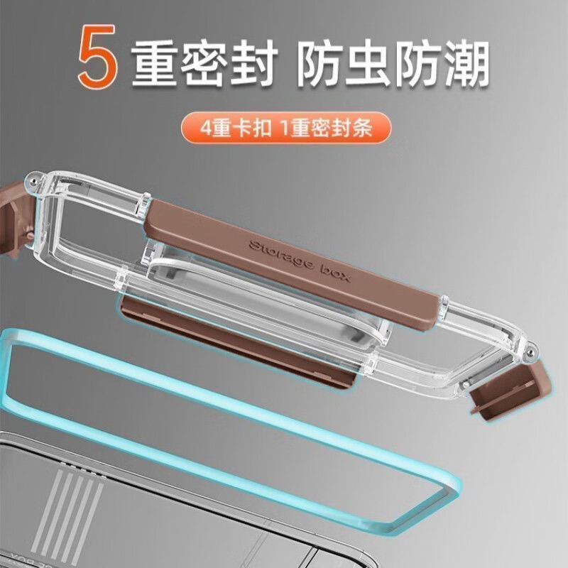 WCZ German medicine box home size large household large capacity multi-layer sealed first aid medicine box small medicine storage box extra large - double layer transparent white extra thick upgrade