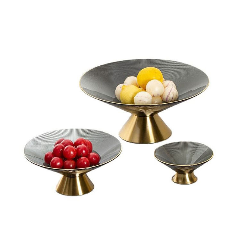 Yusenyi Fruit Plate Home Snack Candy Storage Plate Glass Fruit Plate Heart of the Ocean Large Lake Green