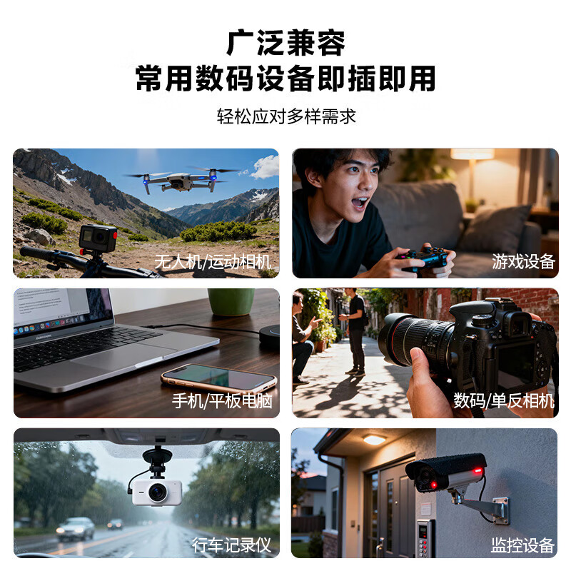 Philips (PHILIPS) 64GB TF (MicroSD) DJI pocket3 memory card A2 4K V30 U3 driving recorder action camera drone surveillance memory card read 160MB/s