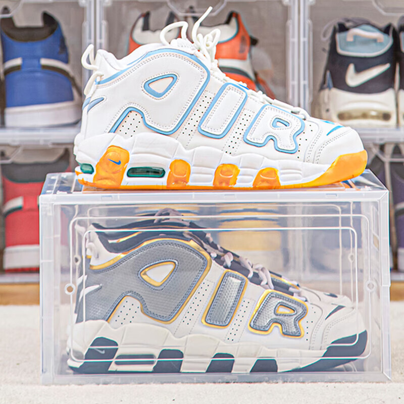 JD Logistics Shoe Box Storage Box Magnetic Transparent Shoe Cabinet Thickened Folding Indoor Dustproof Home Storage Artifact White Transparent 10 Pack