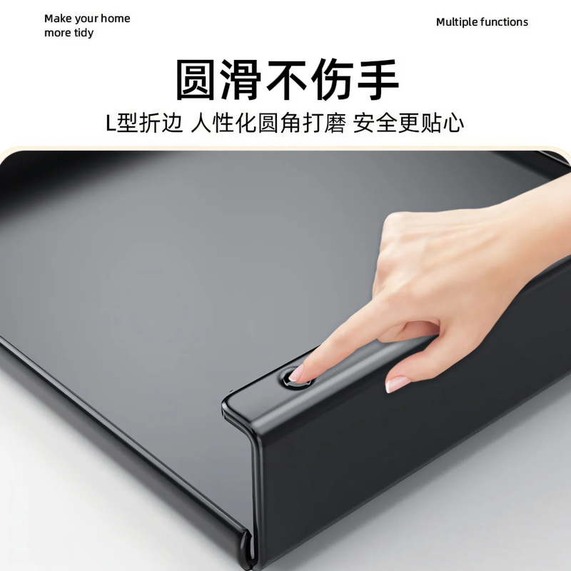 Baking Elf gas stove cover cover induction cooker bracket stainless steel kitchen shelf gas stove cover thickened stove stand carbon steel black length 30 depth 40 height 5 thickened version