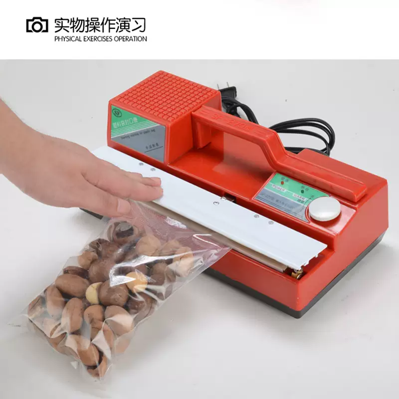Yusenyi 400 hand-pressed desktop quick sealing machine vacuum packaging seasoning noodles, noodles and tea leaves soaked in fertilizer aluminum foil Desktop sealing length 270mm x width 3mm Heating wire x1-high temperature tape x1