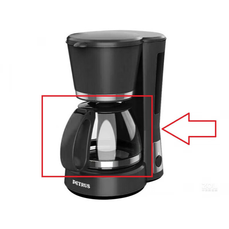 Petrus PE2120 coffee machine glass pot filter drip valve filter paper accessories original glass pot non-heat-resistant glass is fragile