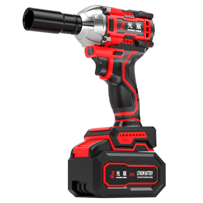 Guangchen Brushless Electric Wrench Lithium Impact Wrench Rechargeable Wind Cannon Electric Scaffolding Auto Repair Kit Power Tools