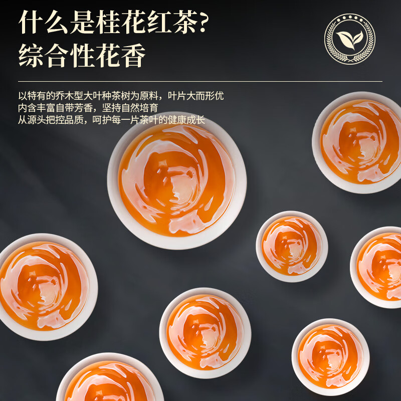 Mingjie Osmanthus Black Tea Premium Tea 2025 New Tea Honey Fragrant Black Tea Gift Box 500g Drink it yourself and give it as a gift to your elders