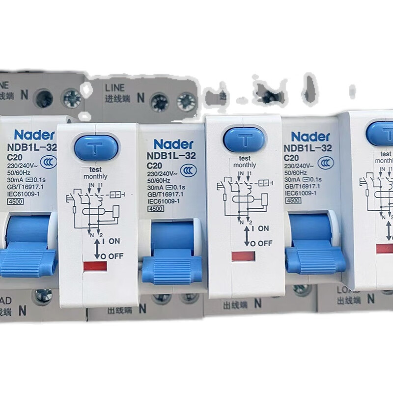 Shanghai Liangxin NDB1L-32 series leakage switch 1p+n leakage protector upper incoming line 6A