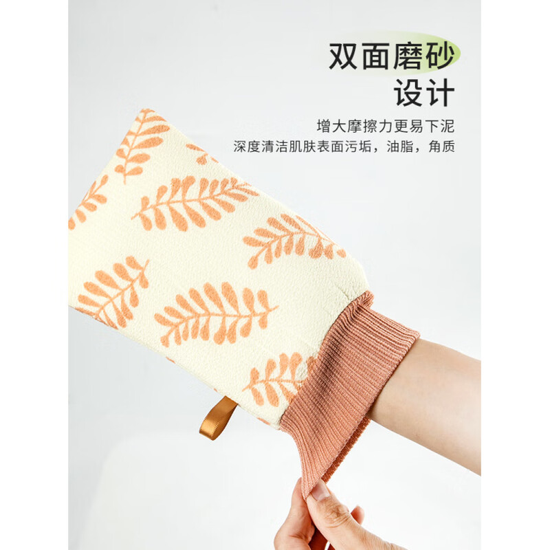 Fat Donglai's same style bath towel, powerful decontamination tool, new double-sided thickening for men and women, LEIH6544, coffee color, one pack