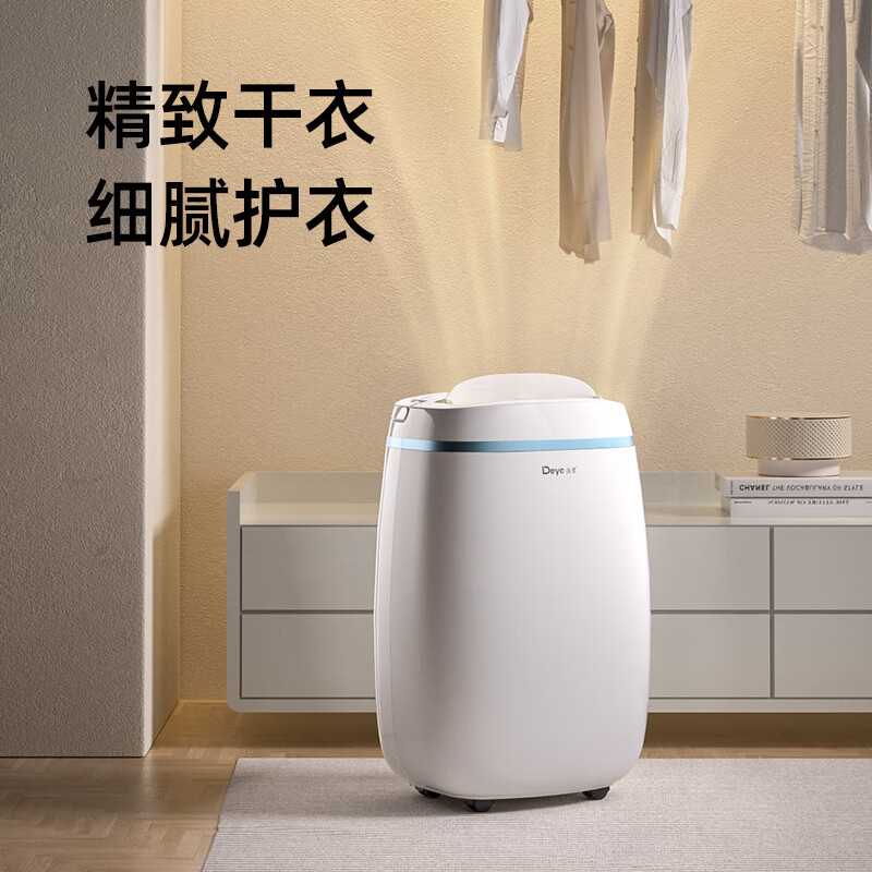Deye dehumidifier/dehumidifier, dehumidification capacity 12 liters/day, household soft sound moisture absorber, basement dryer, clothes dryer, low power consumption, mobile phone intelligent control DYD-E12A3