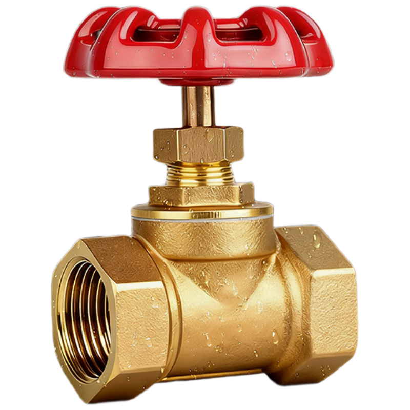 Cast solid brass stop valve water pipe valve home main valve switch tap water gate valve heavy duty DN20/6 points