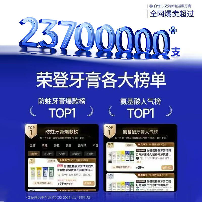 Baixi Toothpaste White Mist Camellia 100g Probiotic Suppression Men and Women Fluorine Cleaning Amino Acid Cleansing New Bad Breath Gift