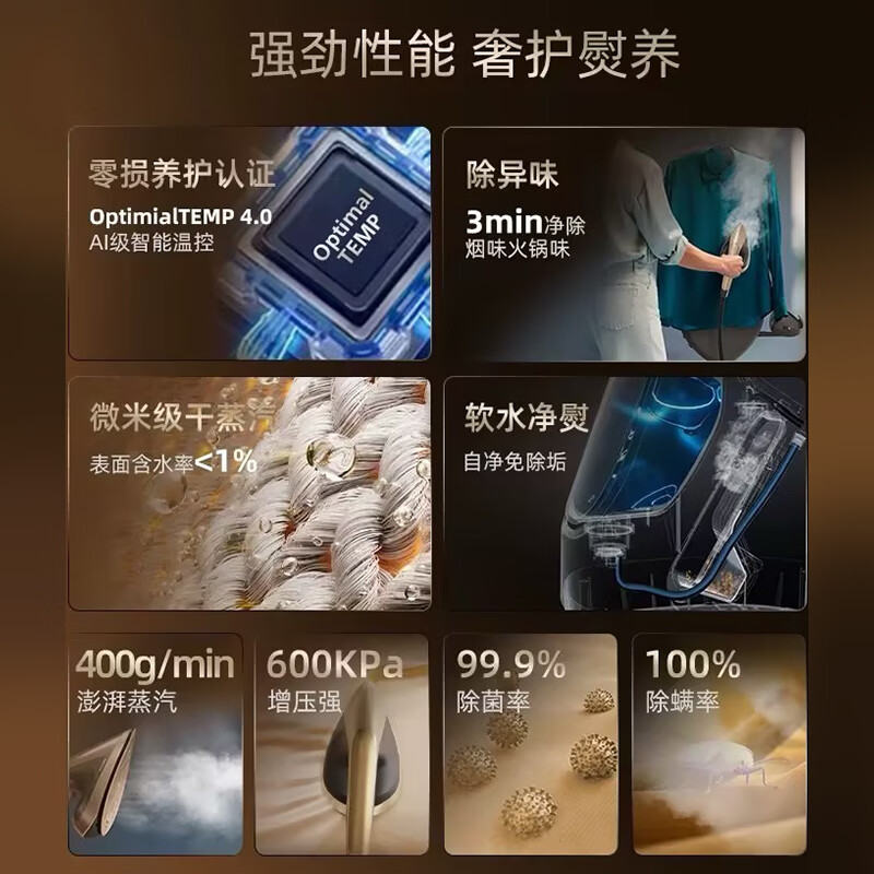 Philips Ultra zero-damage maintenance certified high-end garment steamer for home use 2025 new 8540ultra supercharged steam iron AIS8540/60 gift