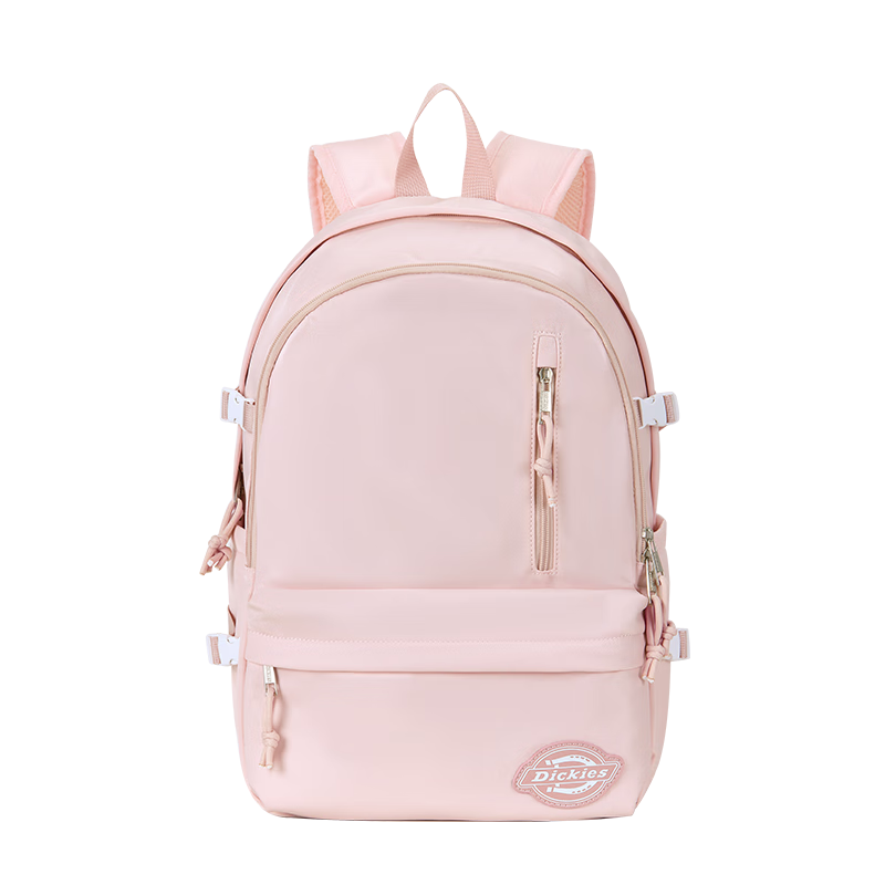 Dickies Large Capacity Sports Backpack Computer College Student Commuting Travel Hiking Female Junior High School High School School Bag Pink