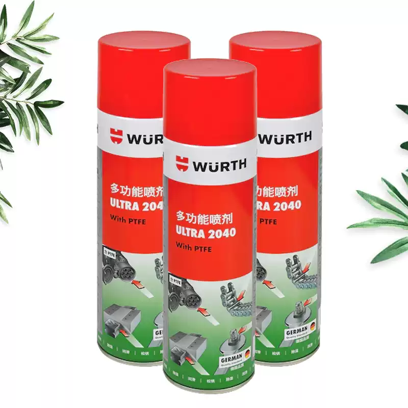 German Würth multi-function spray Ultra2040 rust-proof, glue-removing, lubricating and rust-removing cleaning agent in stock multi-functional spray 500ML