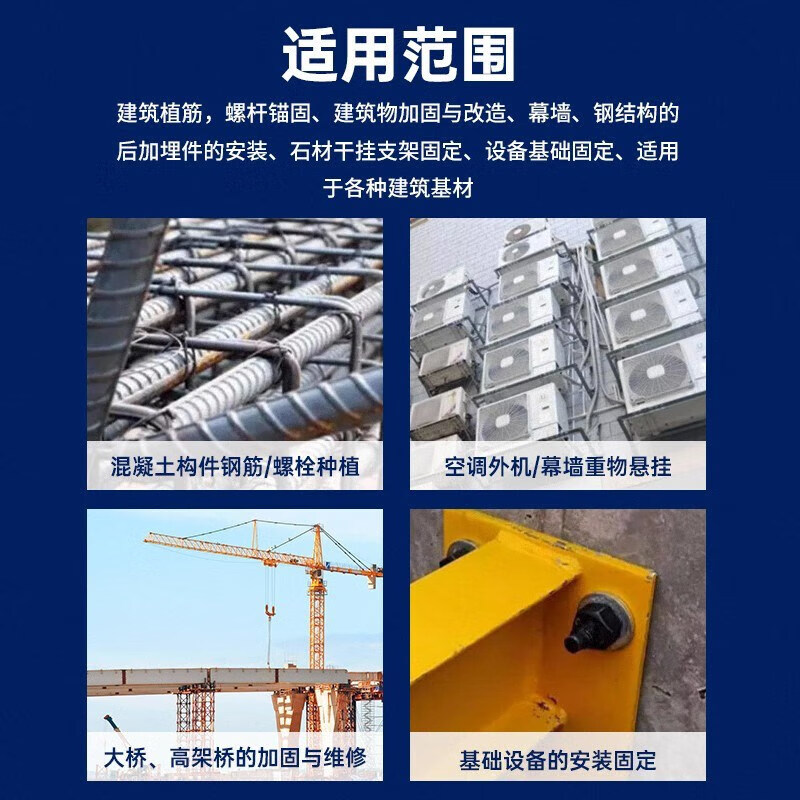 VIKAGU two-component epoxy injection gun for construction, strong reinforcement of reinforced concrete, resin planting glue VGBA01+ glue gun