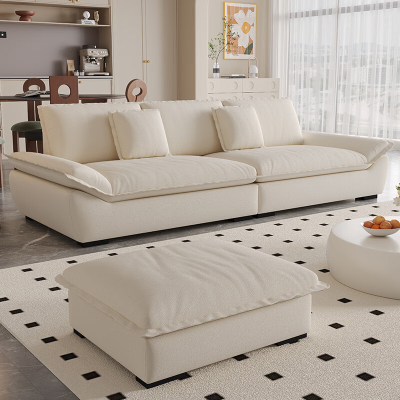 Jane Xin Sailing Fabric Sofa Living Room 2025 New Cream Style Removable and Washable Sofa Baby Velvet Sofa FC