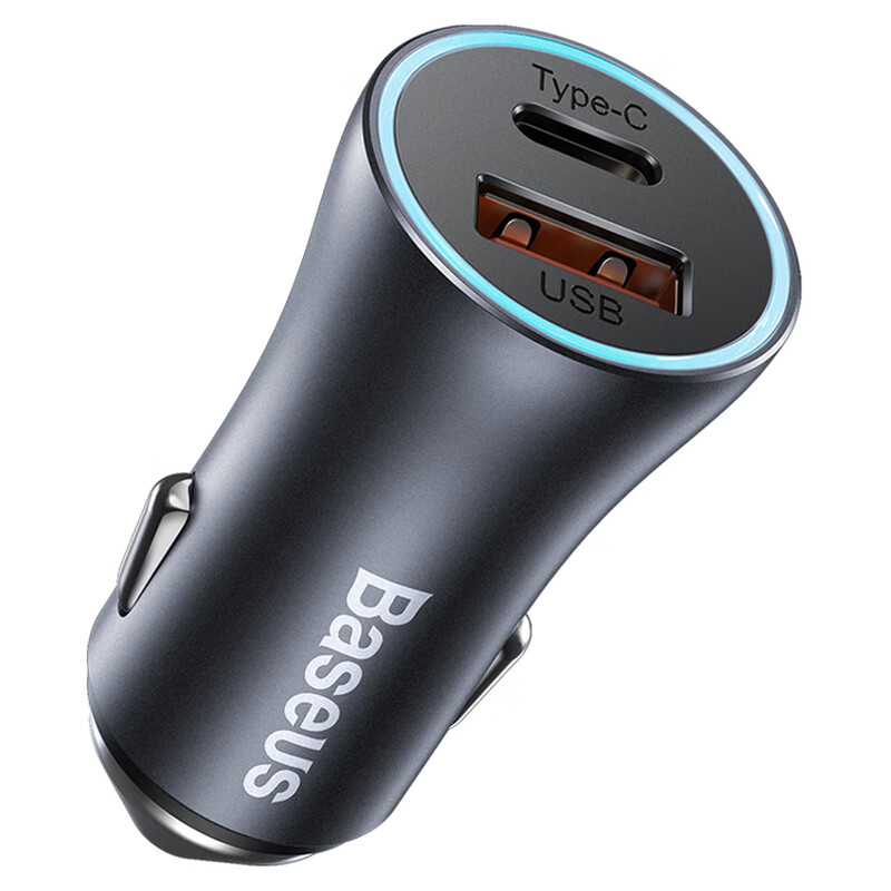 Baseus car charger dual-port 60W super fast charging cigarette lighter one-to-two car charger adapter adapted for Apple 17/16 Huawei Xiaomi