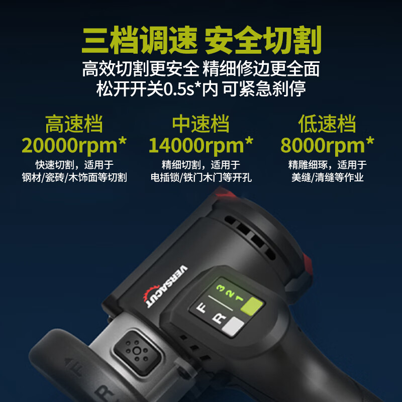 WORX Kitty Hawk Saw WU802 Small Brushless Angle Grinder Lithium Battery Electric Cutting Machine Grinding Seam Tool WU802 Mini Angle Grinder Bare Metal Without Battery Charger 76mm Kitty Hawk Saw