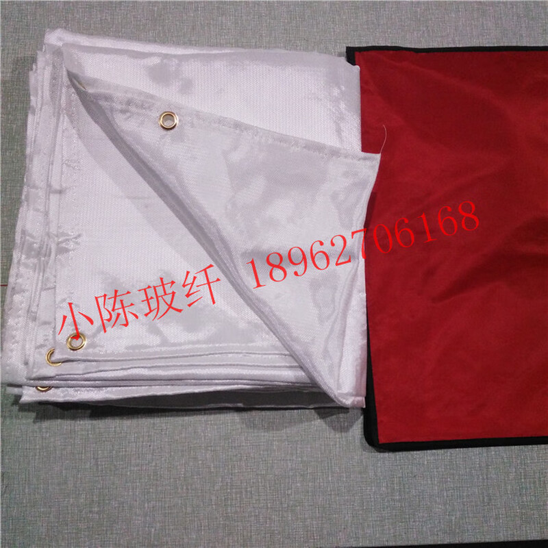 Fire welding 3*3 fiberglass 4*4 oversized 8*8m factory wind cutting and welding high temperature resistant fire blanket white 66m national standard factory large quantity in stock