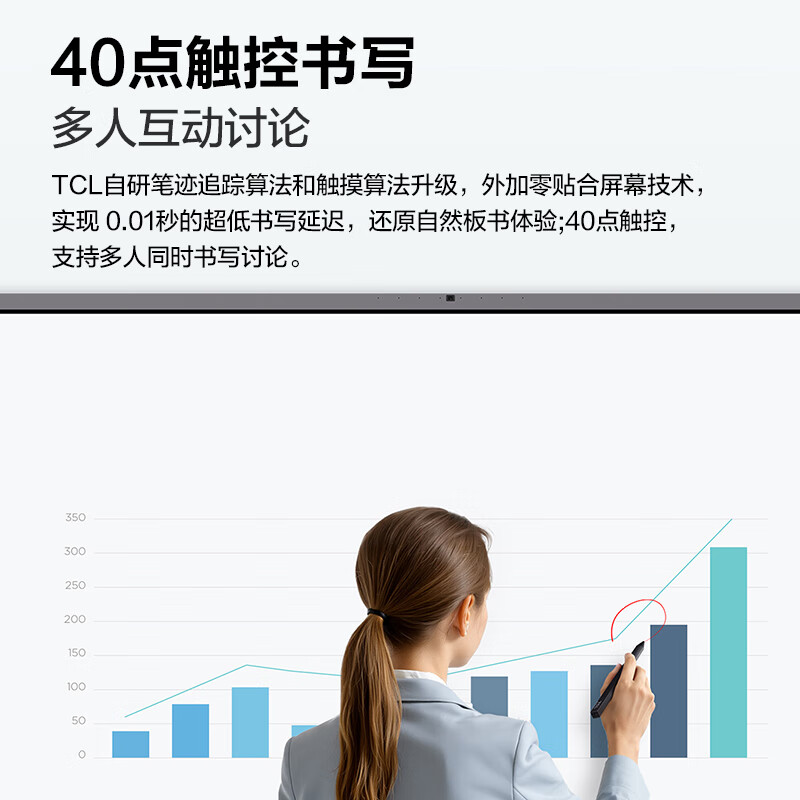 TCL Conference Tablet All-in-One 86-inch Touch TV IFP86X66N Whiteboard Wireless Screen Projection Teaching and Training Smart TV Commercial Office Free Wall Mount