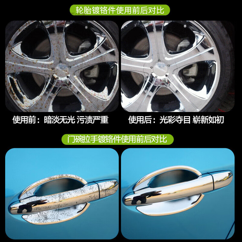 He Jian Gonghui car logo rust removal brightening refurbishment door handle window bright strips mesh chrome parts refurbishment clear default color