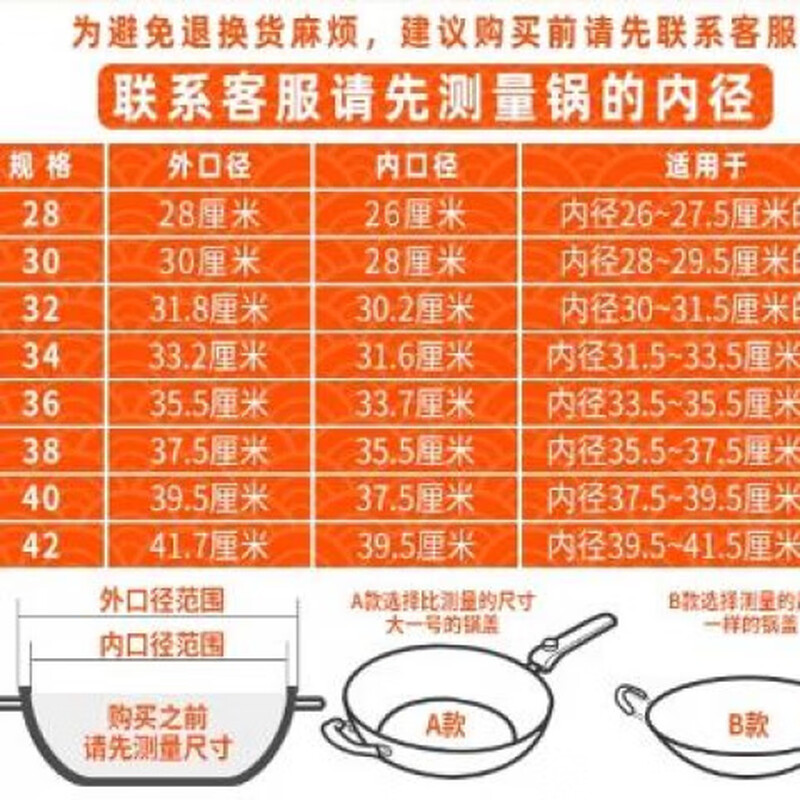 Chuangjingyi chooses stainless steel pot lid for household cooking pot lid 32cm34cm wok lid universal transparent pot lid glass lid 4MM thickened stainless steel can stand handle) 36 applicable diameter 36-37.5