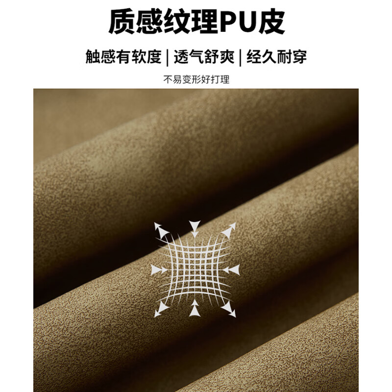 ROMON Jacket Men's Autumn and Winter Velvet Thickened Leather Warm Windproof Lapel Jacket Men's ZH2472R Brown Velvet XL