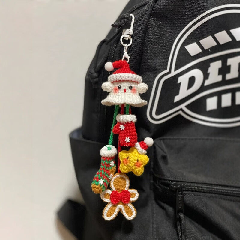 OSKV handmade diy material package wool hand tools knitting crochet complete set of material package gift making handicrafts God of Wealth elf pendant material package free tools handmade wool crochet