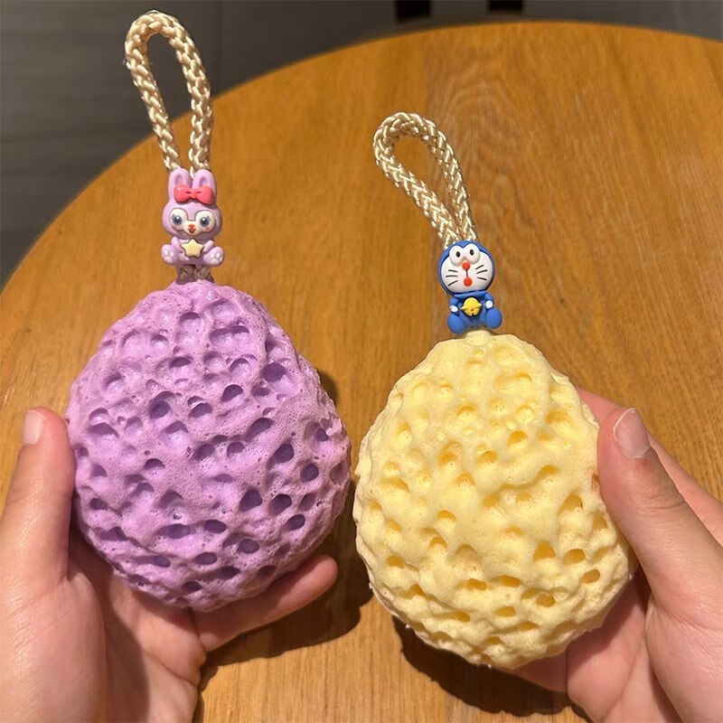 Other children's special bath balls, cute bath balls, bubble baths and rub baths, dual-purpose for boys and girls, cheese bath flowers do not scatter, cheese bath balls 2 pieces - main picture