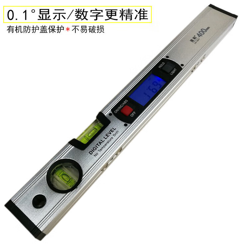 NJ Lianhe magnetic digital display inclinometer slope ruler angle meter digital level slope measurement angle ruler Lianhe 40cm digital level ruler