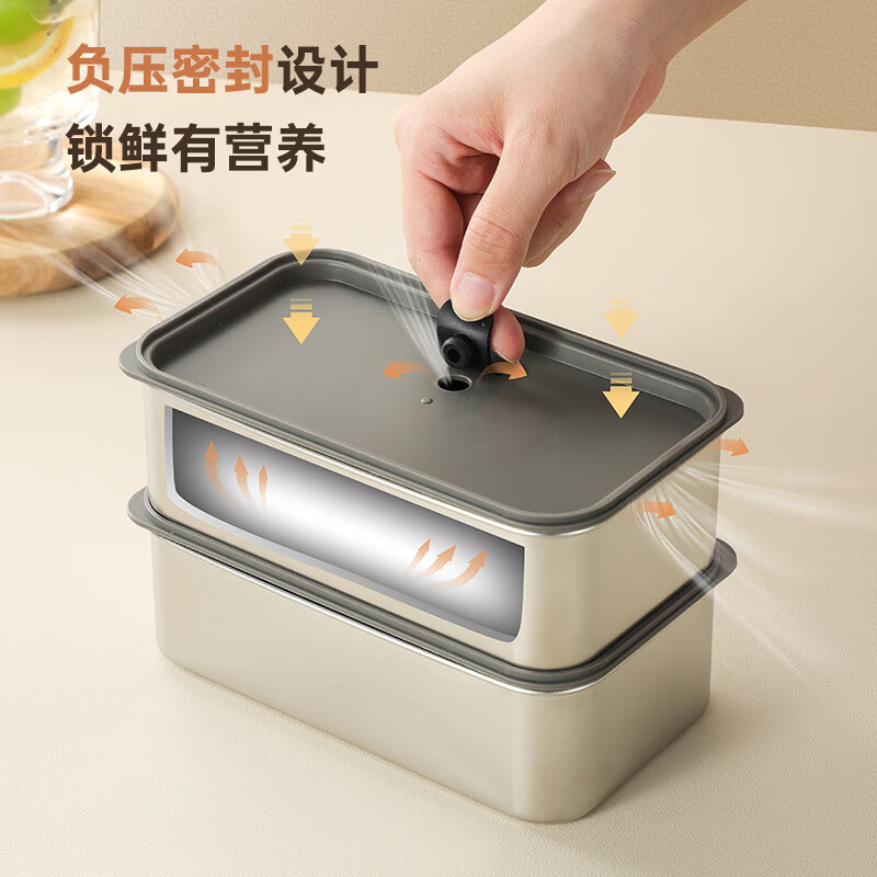 Made of 316 stainless steel lunch box, lunch box for office workers, portable lunch box, microwaveable lunch box, 2 layers, 1800ml