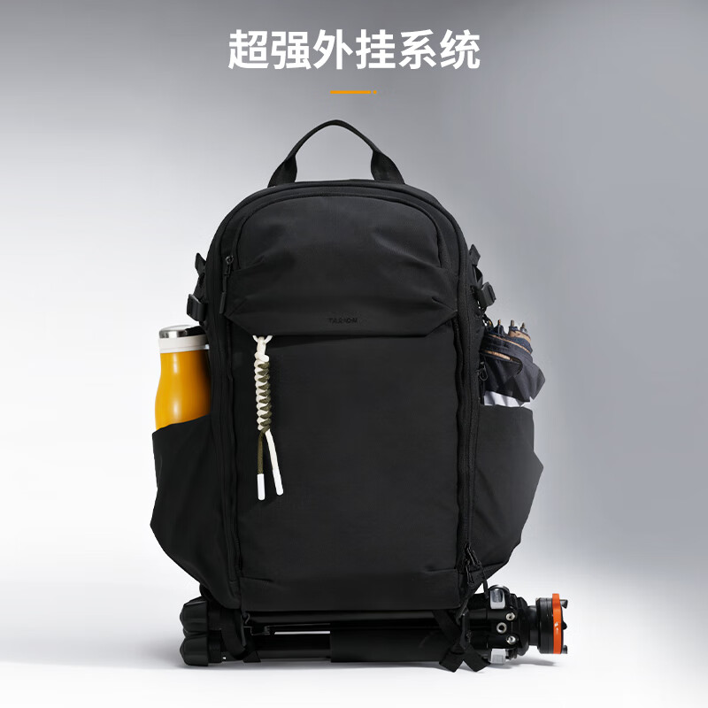 TARION Exquisite Camera Bag FixLite Fun Frame Casual Large Capacity Lightweight Travel Commuting Backpack Camera Photography Bag Black