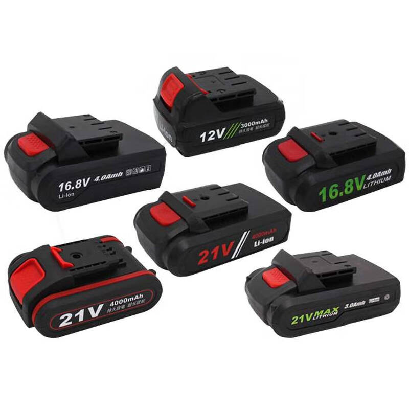 He Jiagong free shipping rechargeable drill 12V16.8V21V flat push lithium battery rechargeable universal high power and large capacity genuine 21V-B model enhanced version Dewalt flat push