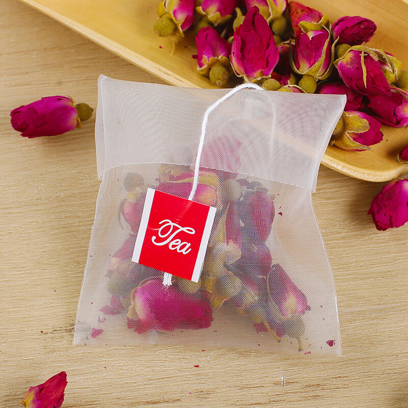 Jiamo tea bags, 100 pieces, disposable folded tea bags, nylon tea sub-bags, soup and medicine filter bags