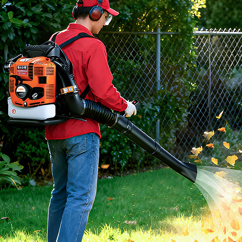 Quiet Bear Backpack Gasoline Hair Dryer High Power Blower Road Snow Blower High Wind Fire Extinguisher Industrial Soot Blower