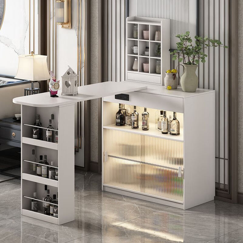 Xichangfu sideboard home island dining table living room balcony partition cabinet sofa side cabinet size apartment home storage side table installation included black bar