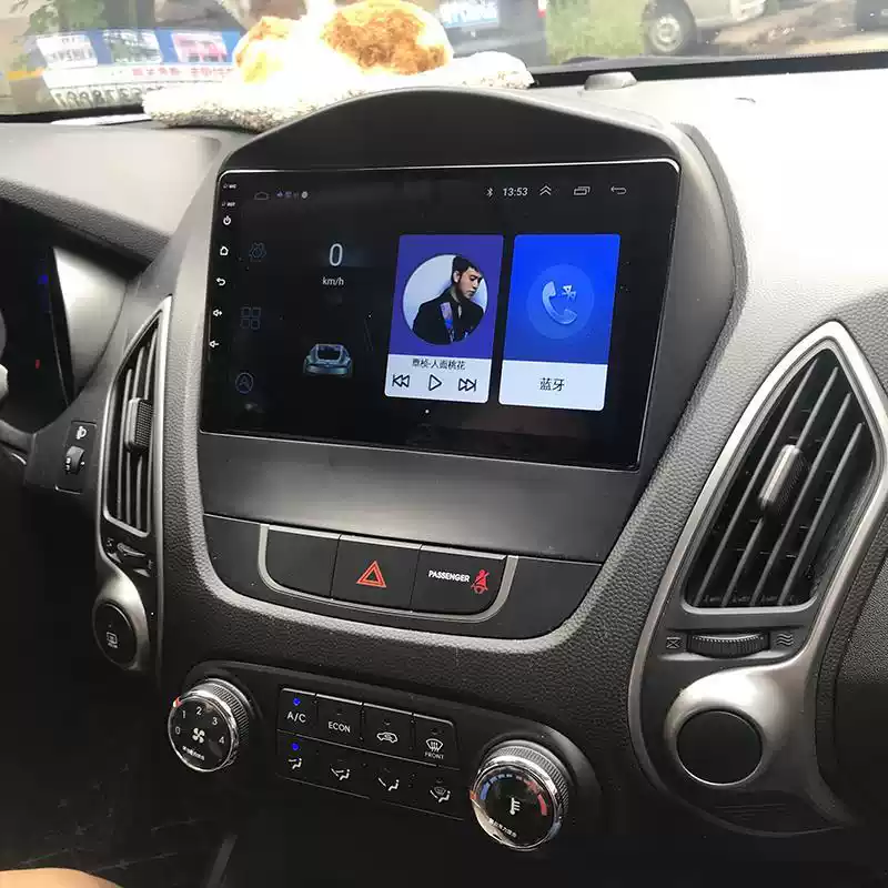 Suitable for 10-16 Beijing Hyundai IX35 Android smart large screen navigation central control reversing image AllSUV wifi high configuration - 64G navigation with carplay official standard + recorder + reversing rear view