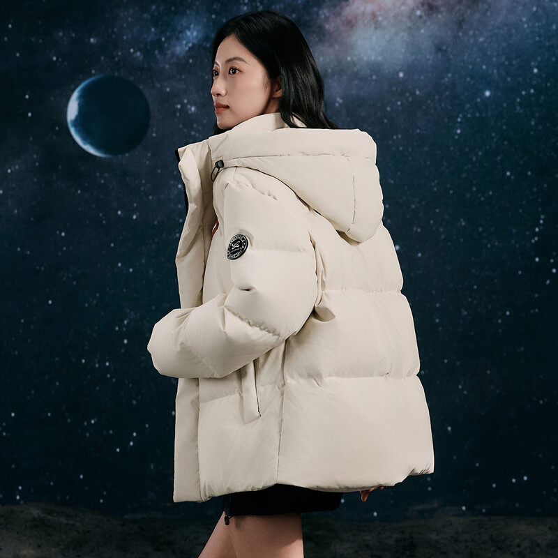 Yaya Sun Yingsha's same style Time and Space Daoyu 2.0 series winter fashion hooded short warm down jacket