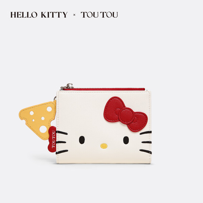 ToutouHELLO KITTY wallet cute women's bag storage card bag coin purse birthday Valentine's Day New Year gift