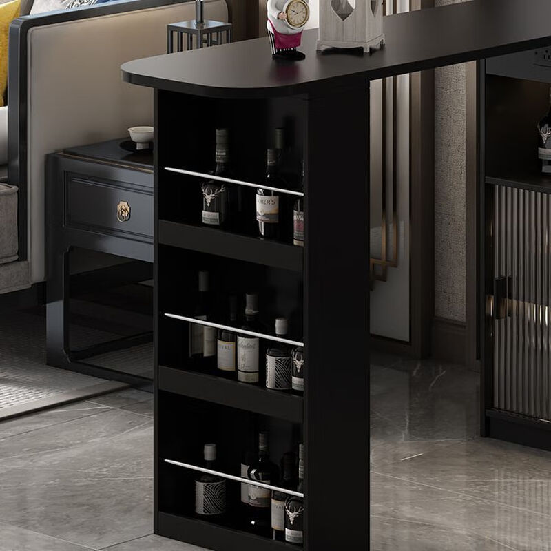 Xichangfu sideboard home island dining table living room balcony partition cabinet sofa side cabinet size apartment home storage side table installation included black bar