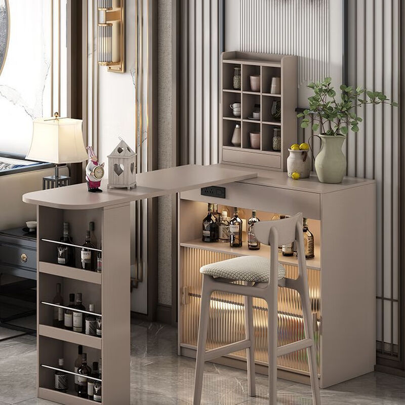 Xichangfu sideboard home island dining table living room balcony partition cabinet sofa side cabinet size apartment home storage side table installation included black bar