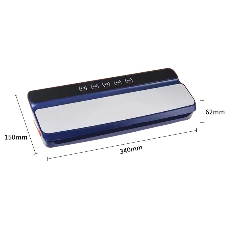 Household automatic packaging machine automatic sealing machine wet and dry plastic sealing machine vacuum snack fruit and vegetable plastic sealer sealing machine (blue