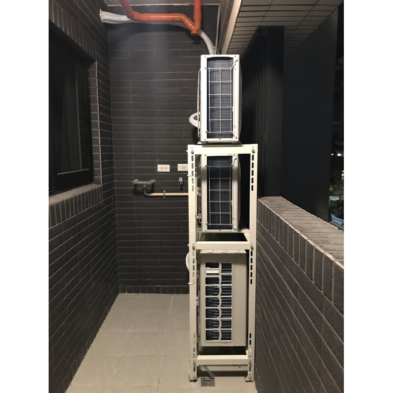 Aoyanlai air conditioner outdoor unit bracket three-layer stacked floor-standing bracket shock-absorbing and noise-reducing space-saving multi-layer shelf 800*400*1500 length*width*height