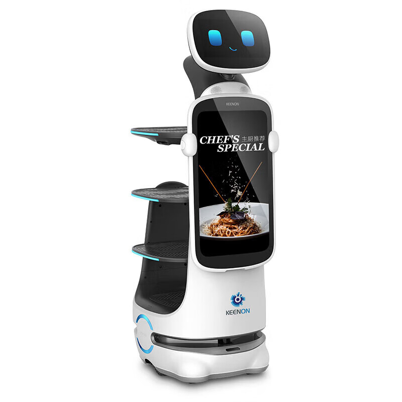Qinglang T10 high-end delivery robot dual-screen marketing screen interactive guidance and promotion industrial and commercial food delivery robot restaurant hotel hot pot restaurant exclusive intelligent automatic delivery bionic interactive high-end intelligent robot