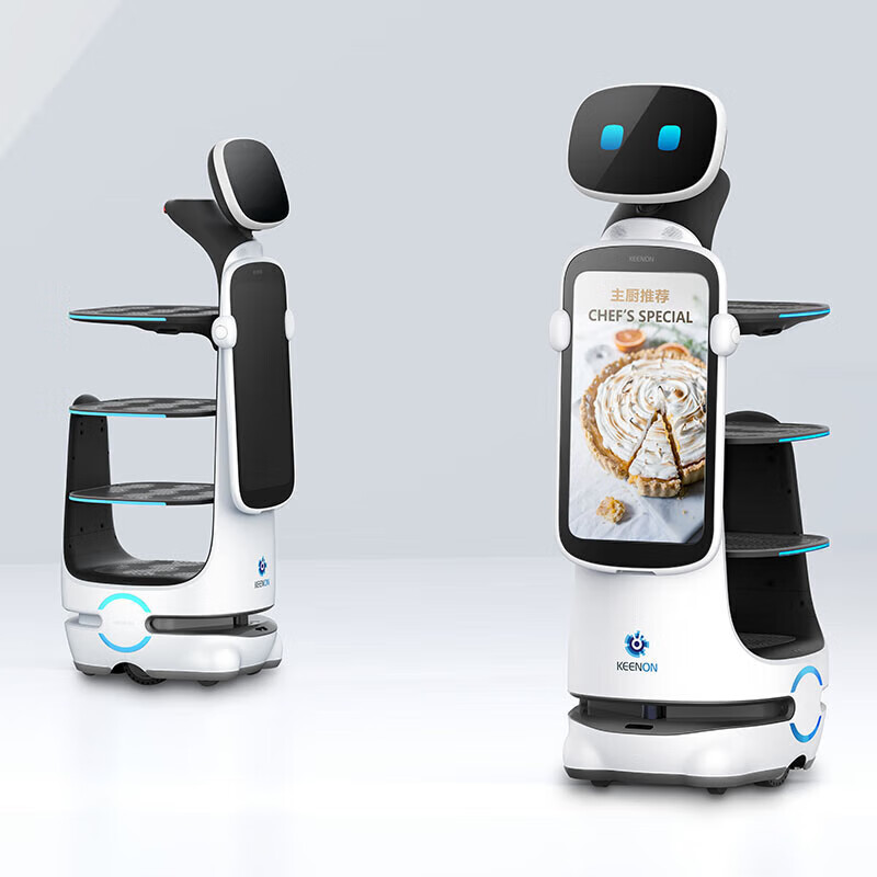 Qinglang T10 high-end delivery robot dual-screen marketing screen interactive guidance and promotion industrial and commercial food delivery robot restaurant hotel hot pot restaurant exclusive intelligent automatic delivery bionic interactive high-end intelligent robot